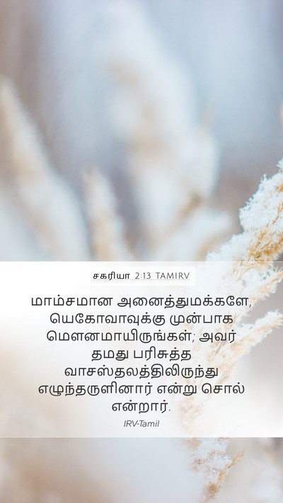 சகரியா 2:13 TAMIRV Bible Verse Image