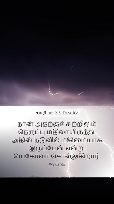 சகரியா 2:5 TAMIRV Bible Verse Image
