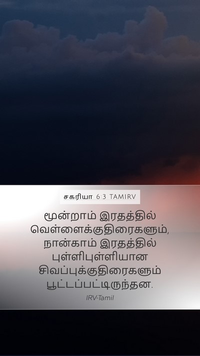 சகரியா 6:3 TAMIRV Bible Verse Image