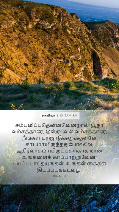சகரியா 8:13 TAMIRV Bible Verse Image