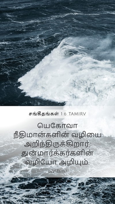 சங்கீதங்கள் 1:6 TAMIRV Bible Verse Image
