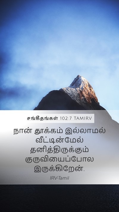 சங்கீதங்கள் 102:7 TAMIRV Bible Verse Image