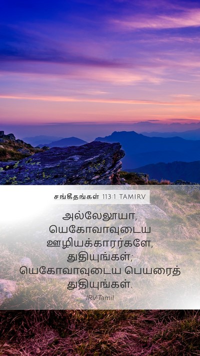 சங்கீதங்கள் 113:1 TAMIRV Bible Verse Image