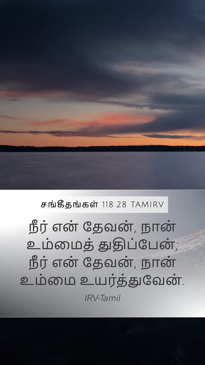 சங்கீதங்கள் 118:28 TAMIRV Bible Verse Image