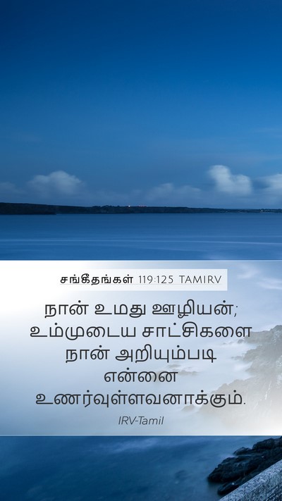 சங்கீதங்கள் 119:125 TAMIRV Bible Verse Image