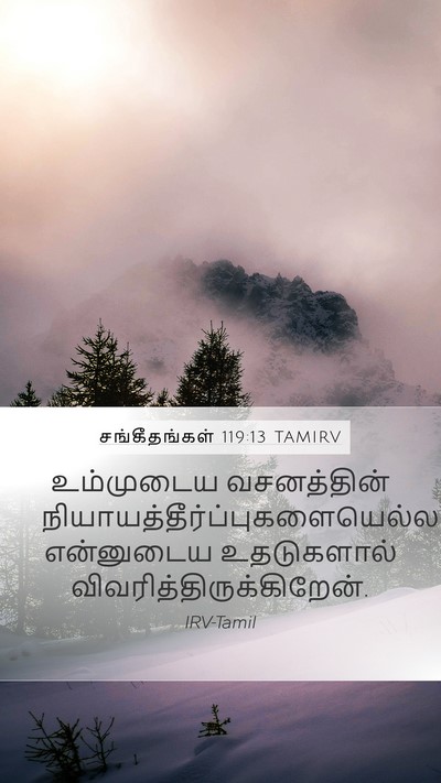 சங்கீதங்கள் 119:13 TAMIRV Bible Verse Image