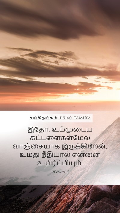 சங்கீதங்கள் 119:40 TAMIRV Bible Verse Image