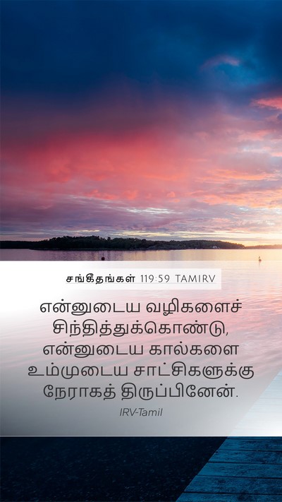 சங்கீதங்கள் 119:59 TAMIRV Bible Verse Image