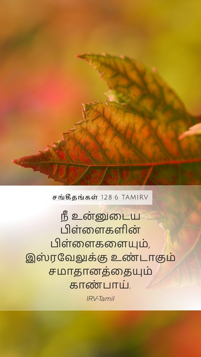 சங்கீதங்கள் 128:6 TAMIRV Mobile Phone Wallpaper - நீ உன்னுடைய - Mobile Bible Verse Wallpaper