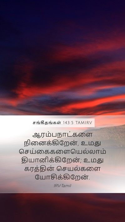 சங்கீதங்கள் 143:5 TAMIRV Bible Verse Image