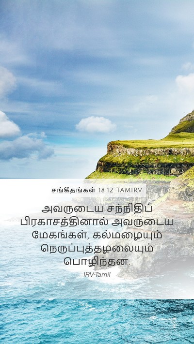 சங்கீதங்கள் 18:12 TAMIRV Bible Verse Image