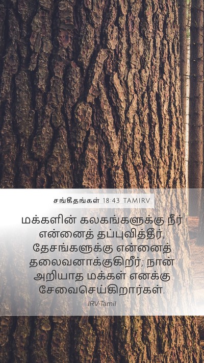 சங்கீதங்கள் 18:43 TAMIRV Bible Verse Image