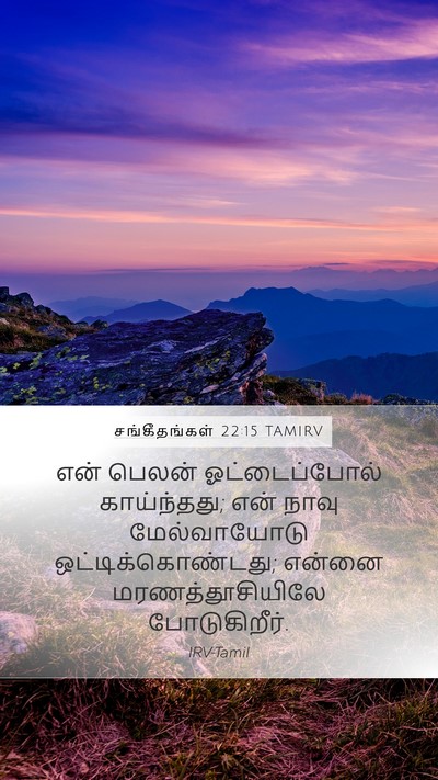 சங்கீதங்கள் 22:15 TAMIRV Bible Verse Image