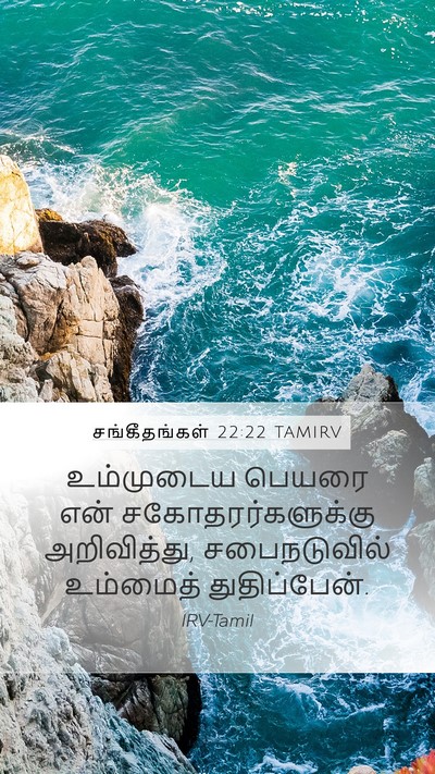 சங்கீதங்கள் 22:22 TAMIRV Bible Verse Image