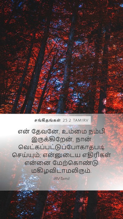 சங்கீதங்கள் 25:2 TAMIRV Bible Verse Image
