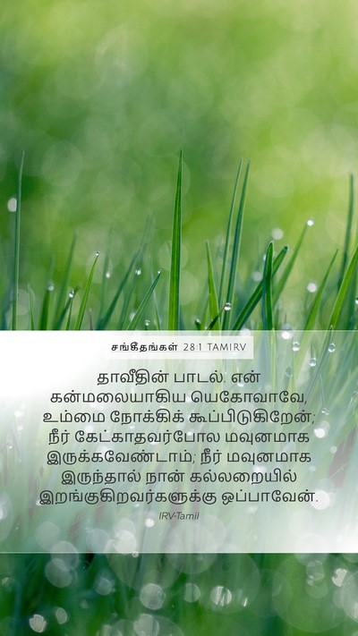 சங்கீதங்கள் 28:1 TAMIRV Bible Verse Image