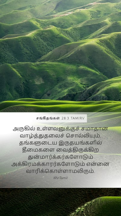 சங்கீதங்கள் 28:3 TAMIRV Bible Verse Image