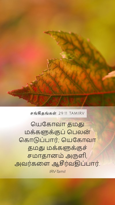 சங்கீதங்கள் 29:11 TAMIRV Bible Verse Image