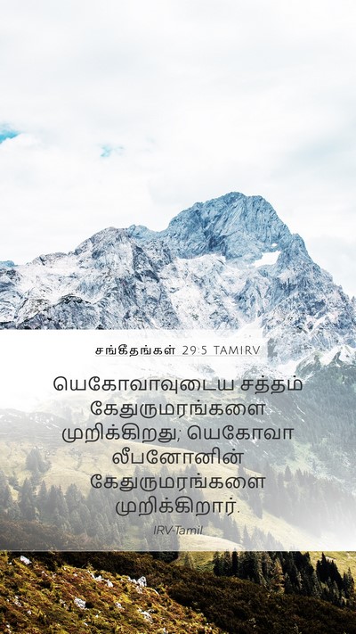 சங்கீதங்கள் 29:5 TAMIRV Bible Verse Image