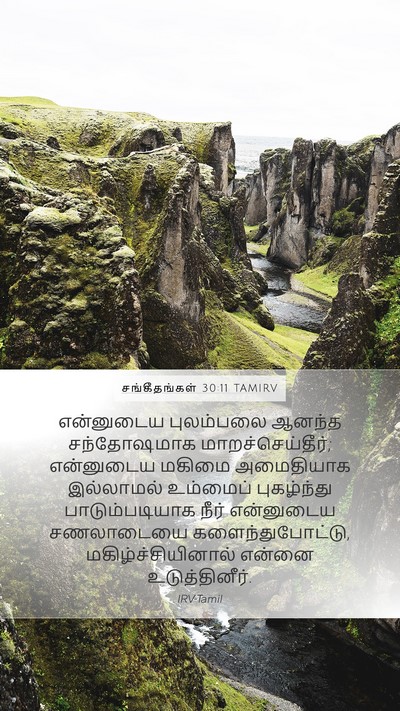 சங்கீதங்கள் 30:11 TAMIRV Bible Verse Image