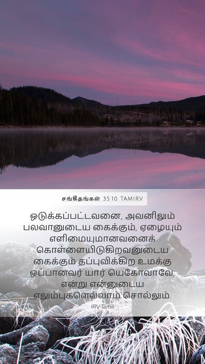 சங்கீதங்கள் 35:10 TAMIRV Bible Verse Image