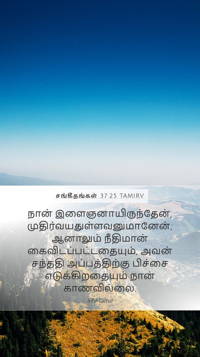 சங்கீதங்கள் 37:25 TAMIRV Bible Verse Image