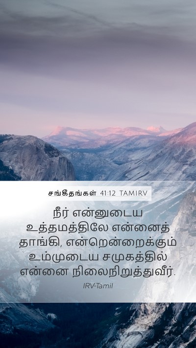 சங்கீதங்கள் 41:12 TAMIRV Bible Verse Image