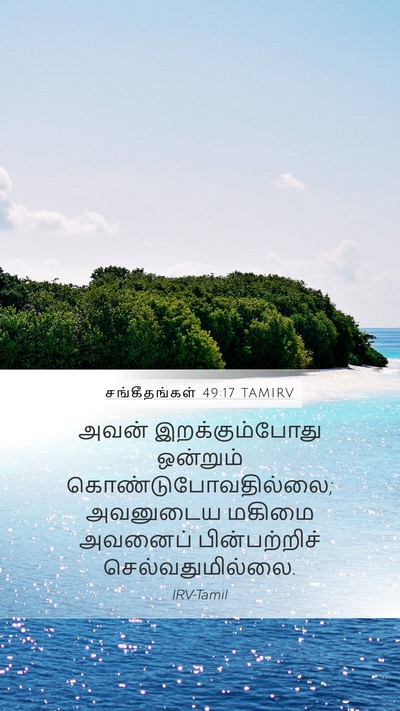 சங்கீதங்கள் 49:17 TAMIRV Bible Verse Image