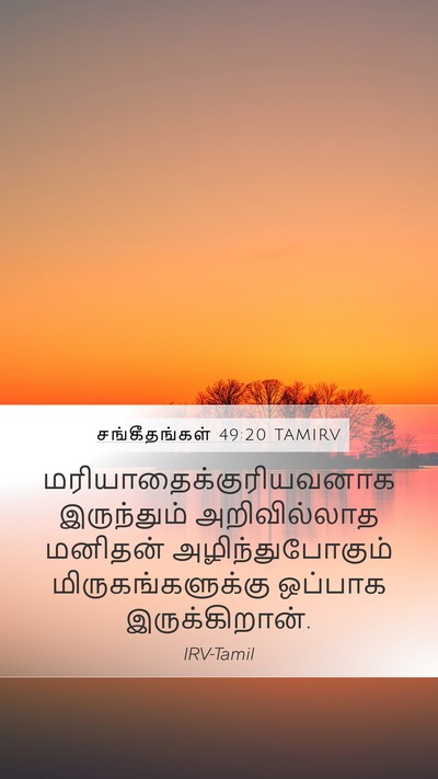 சங்கீதங்கள் 49:20 TAMIRV Bible Verse Image