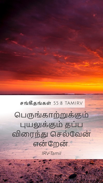 சங்கீதங்கள் 55:8 TAMIRV Mobile Phone Wallpaper -  - Mobile Bible Verse Wallpaper