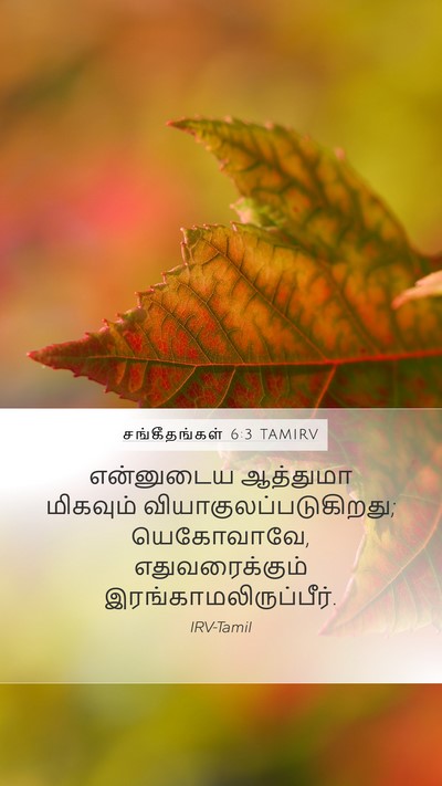 சங்கீதங்கள் 6:3 TAMIRV Bible Verse Image