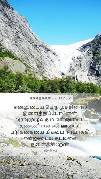 சங்கீதங்கள் 6:6 TAMIRV Bible Verse Image