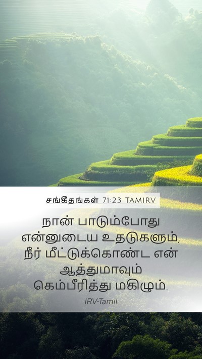 சங்கீதங்கள் 71:23 TAMIRV Bible Verse Image