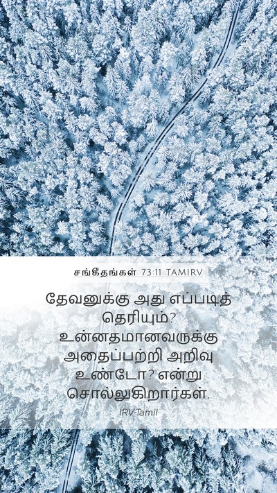 சங்கீதங்கள் 73:11 TAMIRV Bible Verse Image