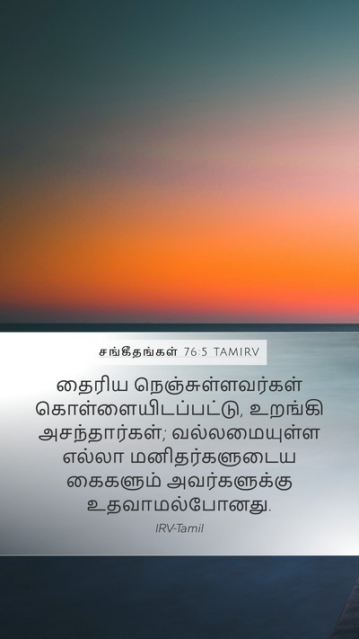 சங்கீதங்கள் 76:5 TAMIRV Bible Verse Image