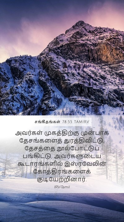 சங்கீதங்கள் 78:55 TAMIRV Bible Verse Image
