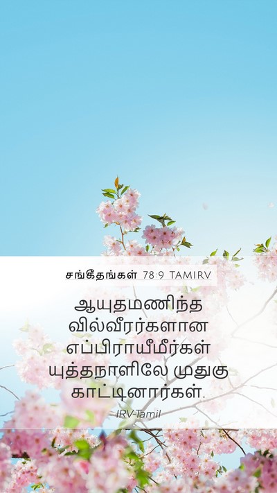சங்கீதங்கள் 78:9 TAMIRV Mobile Phone Wallpaper - ஆயுதமணிந்த - Mobile Bible Verse Wallpaper