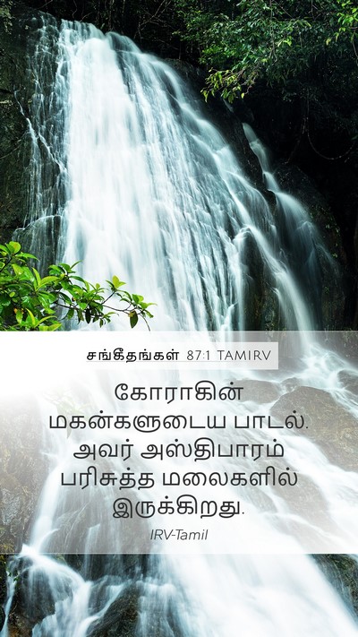 சங்கீதங்கள் 87:1 TAMIRV Bible Verse Image
