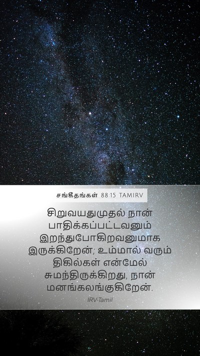 சங்கீதங்கள் 88:15 TAMIRV Bible Verse Image