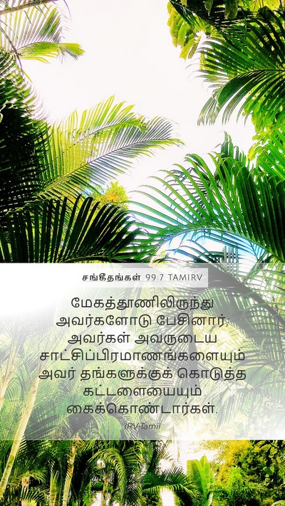 சங்கீதங்கள் 99:7 TAMIRV Bible Verse Image