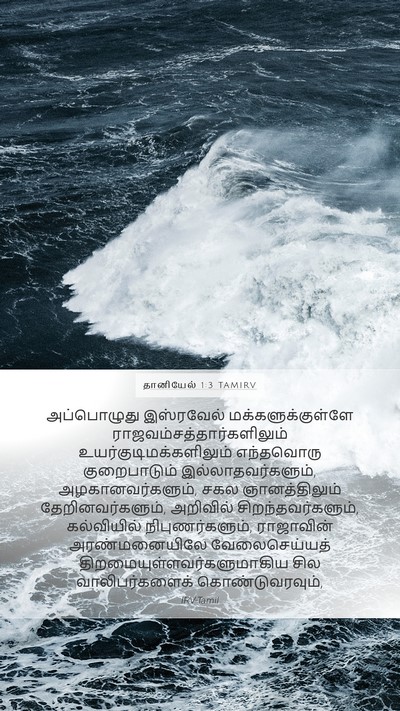 தானியேல் 1:3 TAMIRV Mobile Phone Wallpaper - அப்பொழுது - Mobile Bible Verse Wallpaper