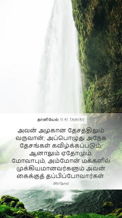 தானியேல் 11:41 TAMIRV Mobile Phone Wallpaper - அவன் அழகான - Mobile Bible Verse Wallpaper