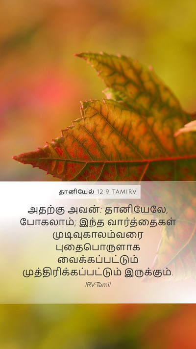 தானியேல் 12:9 TAMIRV Bible Verse Image