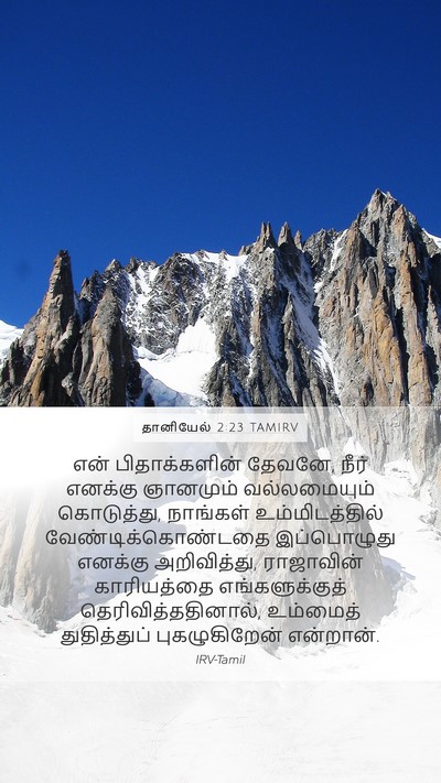 தானியேல் 2:23 TAMIRV Bible Verse Image