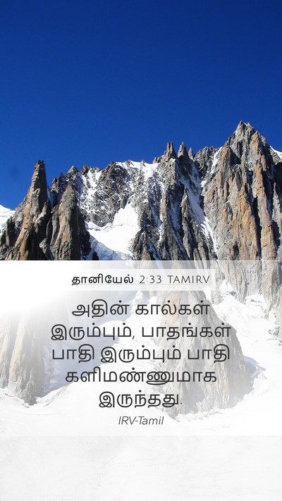 தானியேல் 2:33 TAMIRV Bible Verse Image