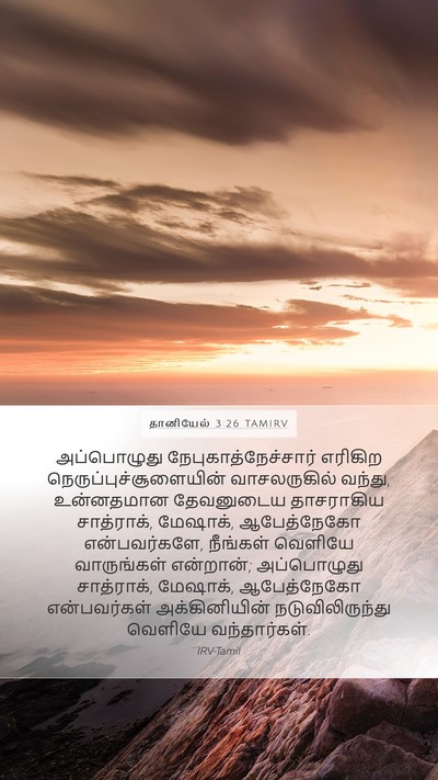 தானியேல் 3:26 TAMIRV Bible Verse Image
