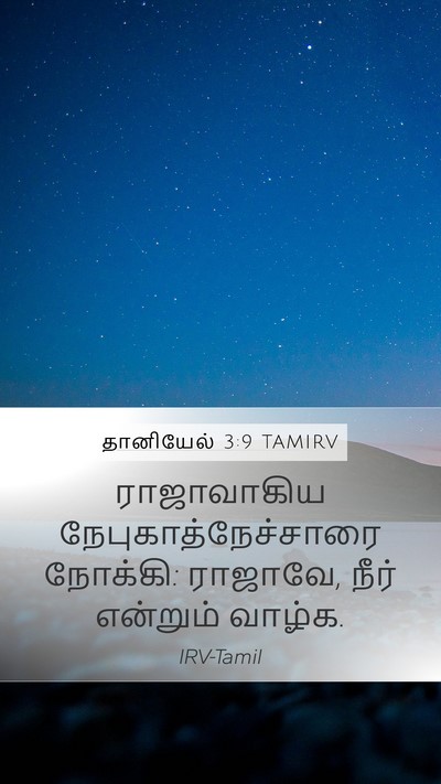 தானியேல் 3:9 TAMIRV Mobile Phone Wallpaper - ராஜாவாகிய - Mobile Bible Verse Wallpaper