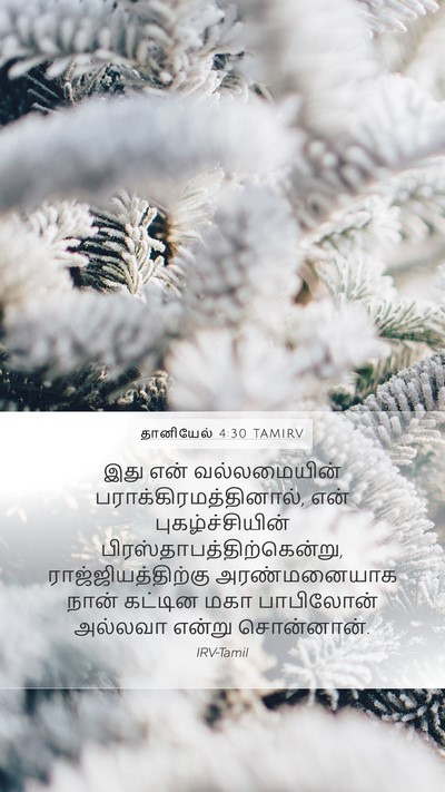 தானியேல் 4:30 TAMIRV Bible Verse Image