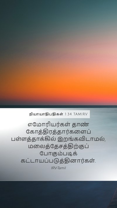 நியாயாதிபதிகள் 1:34 TAMIRV Bible Verse Image