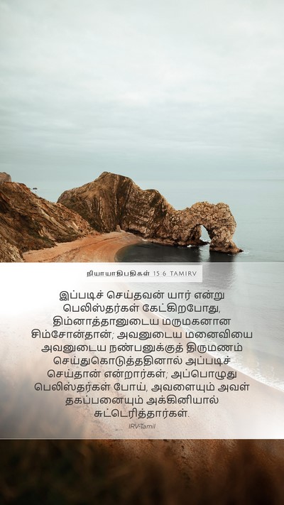 நியாயாதிபதிகள் 15:6 TAMIRV Bible Verse Image
